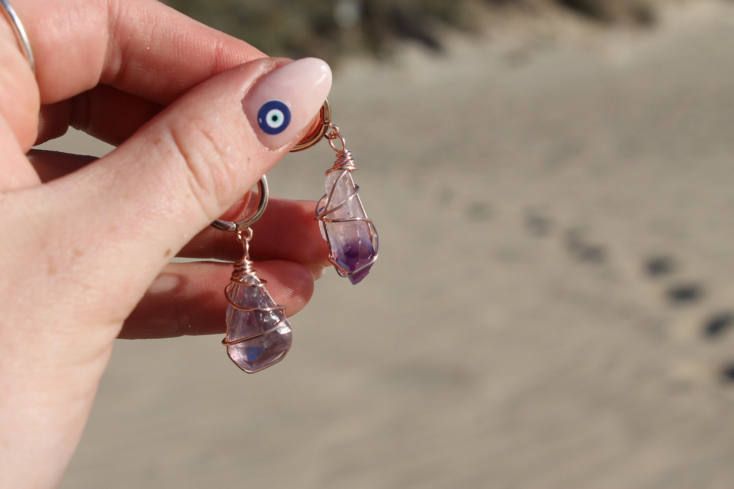 Crystal Wrapped Huggie Earrings