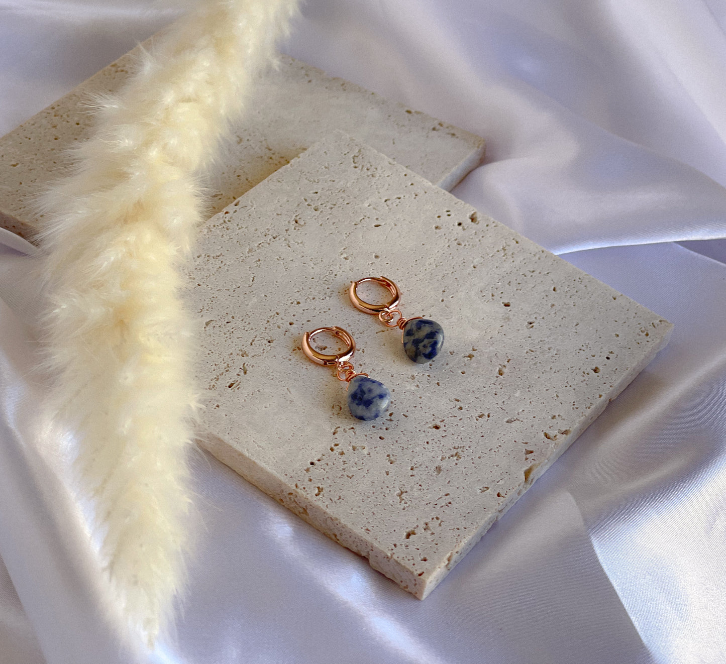 Sodalite Crystal Droplet Huggies