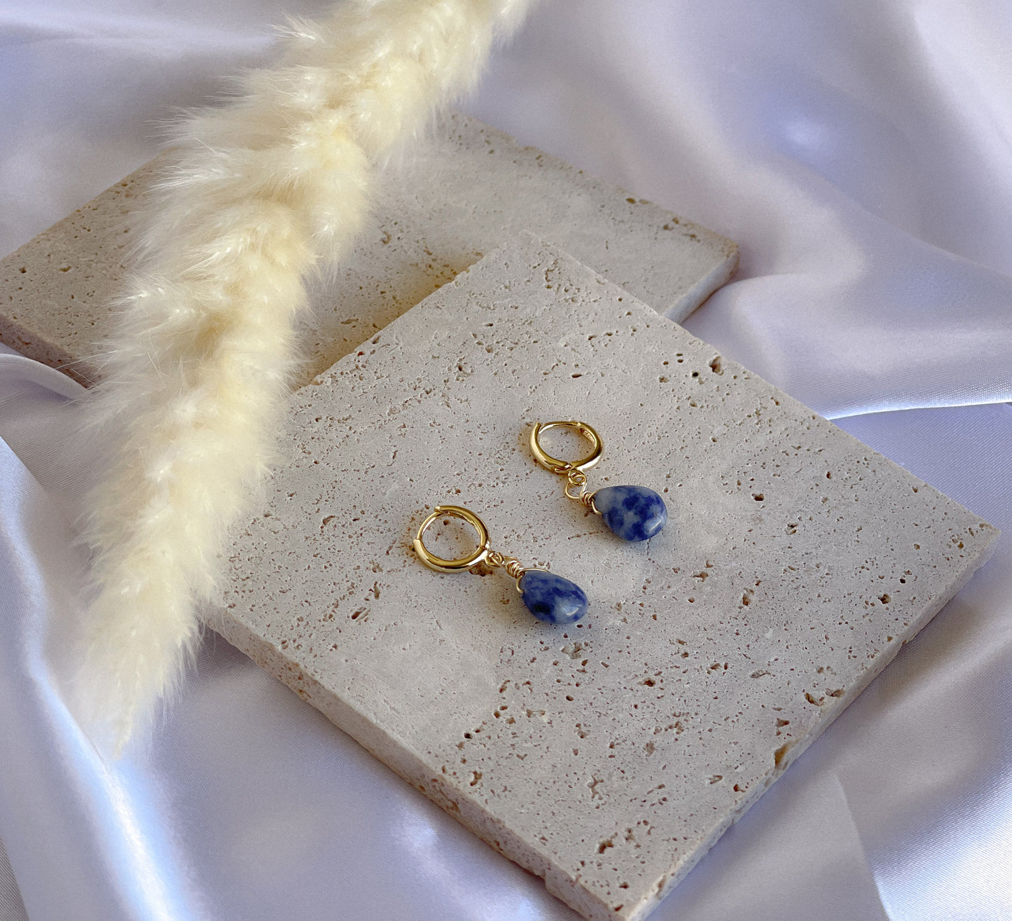Sodalite Crystal Droplet Huggies