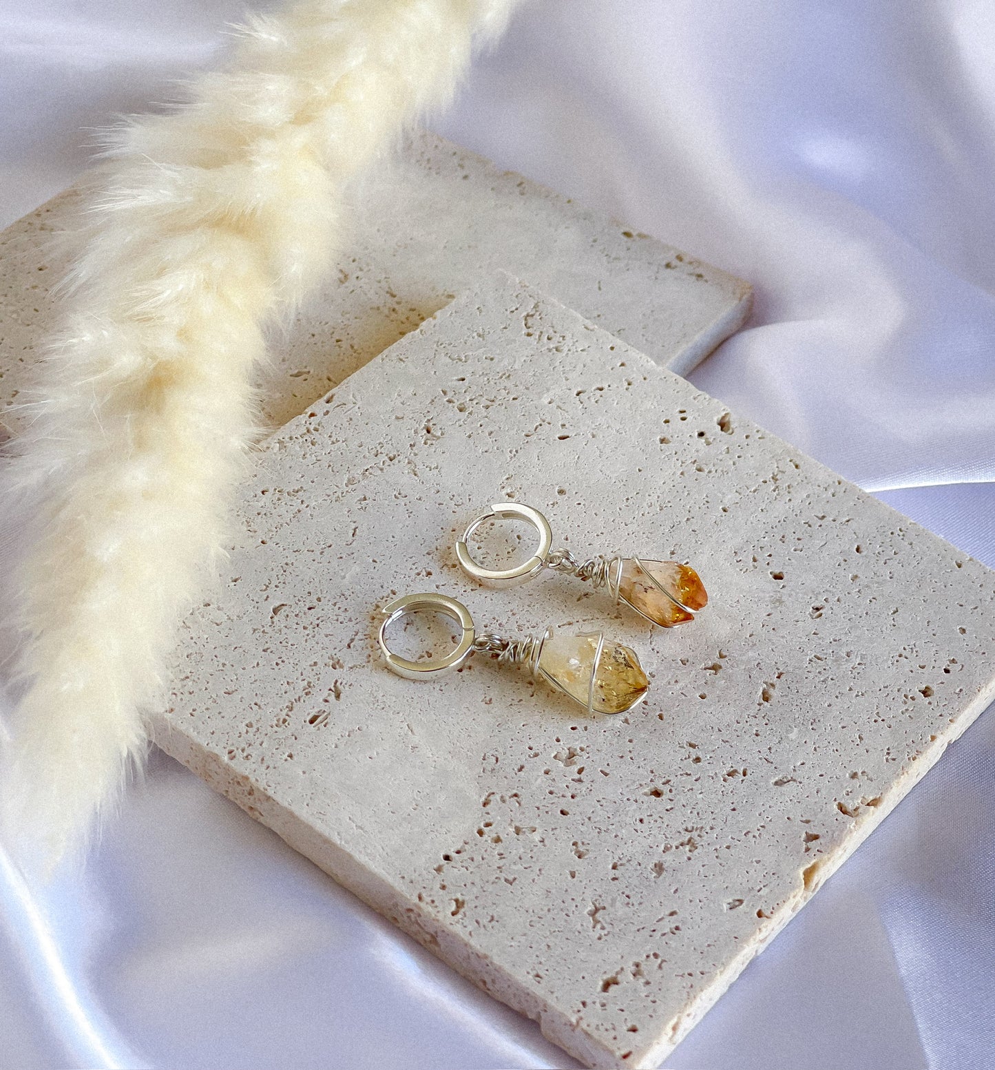 Crystal Wrapped Huggie Earrings