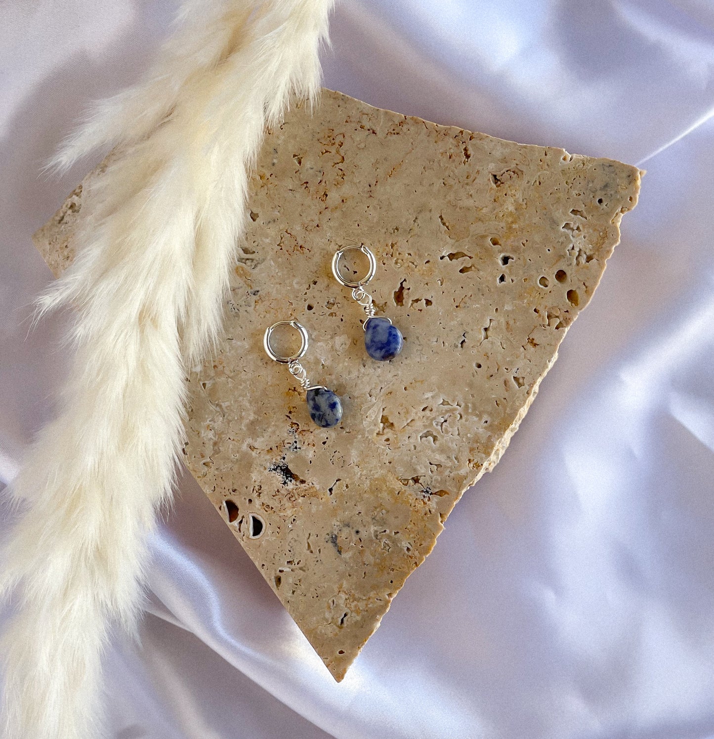 Sodalite Crystal Droplet Huggies