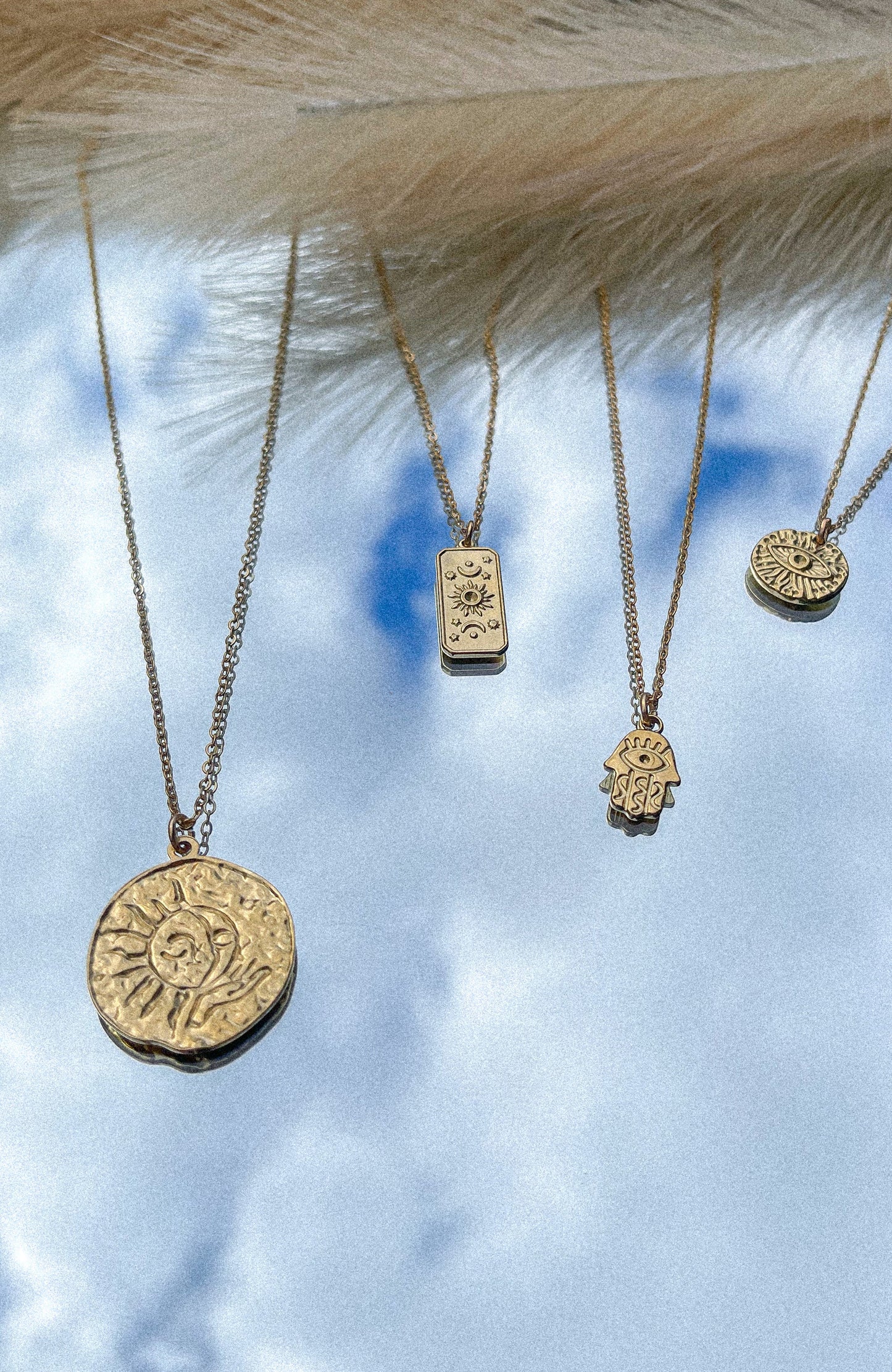 STRENGTH Hamsa Hand Pendant Necklace