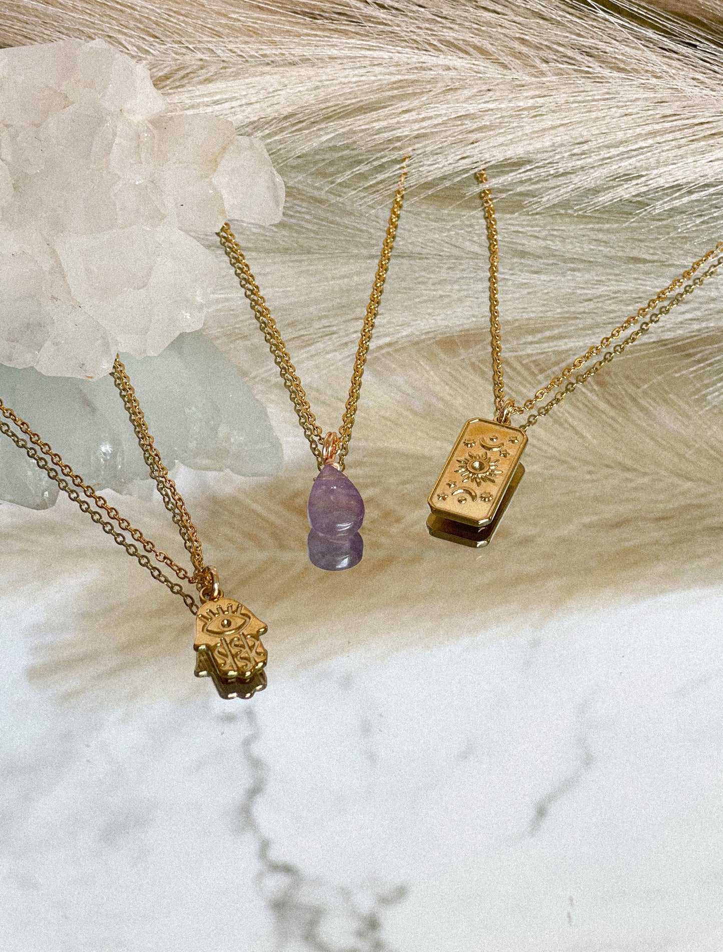LEO Sun & Moon Pendant Necklace