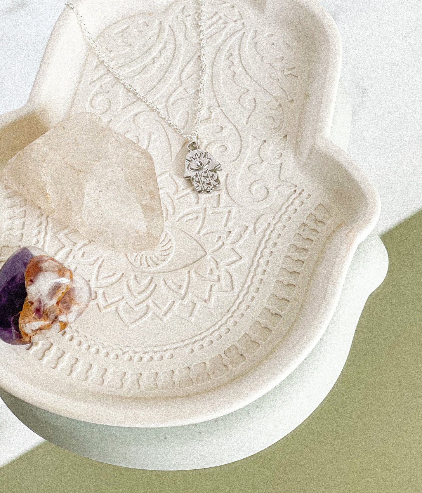 STRENGTH Hamsa Hand Pendant Necklace