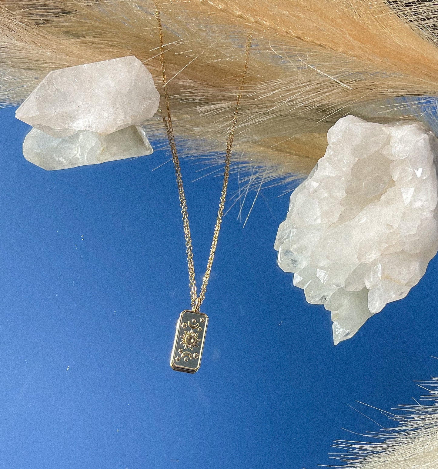 LEO Sun & Moon Pendant Necklace