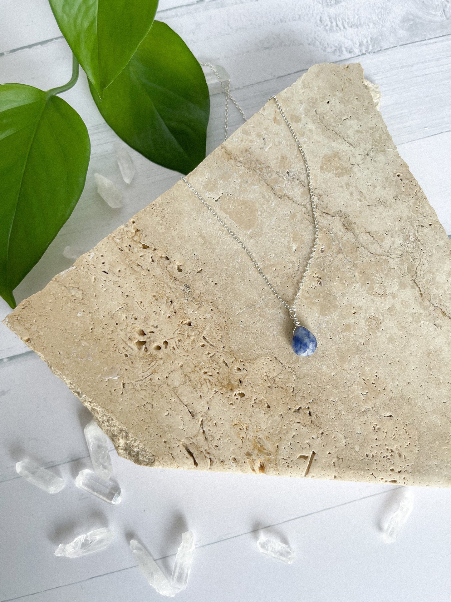 Sodalite Droplet Necklace