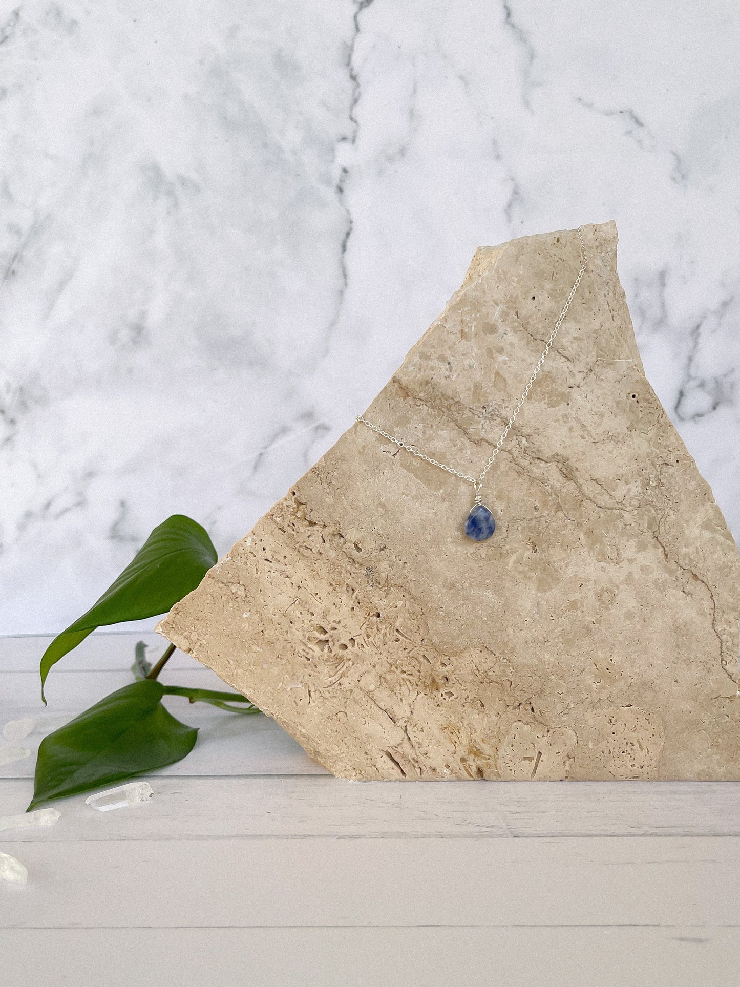 Sodalite Droplet Necklace