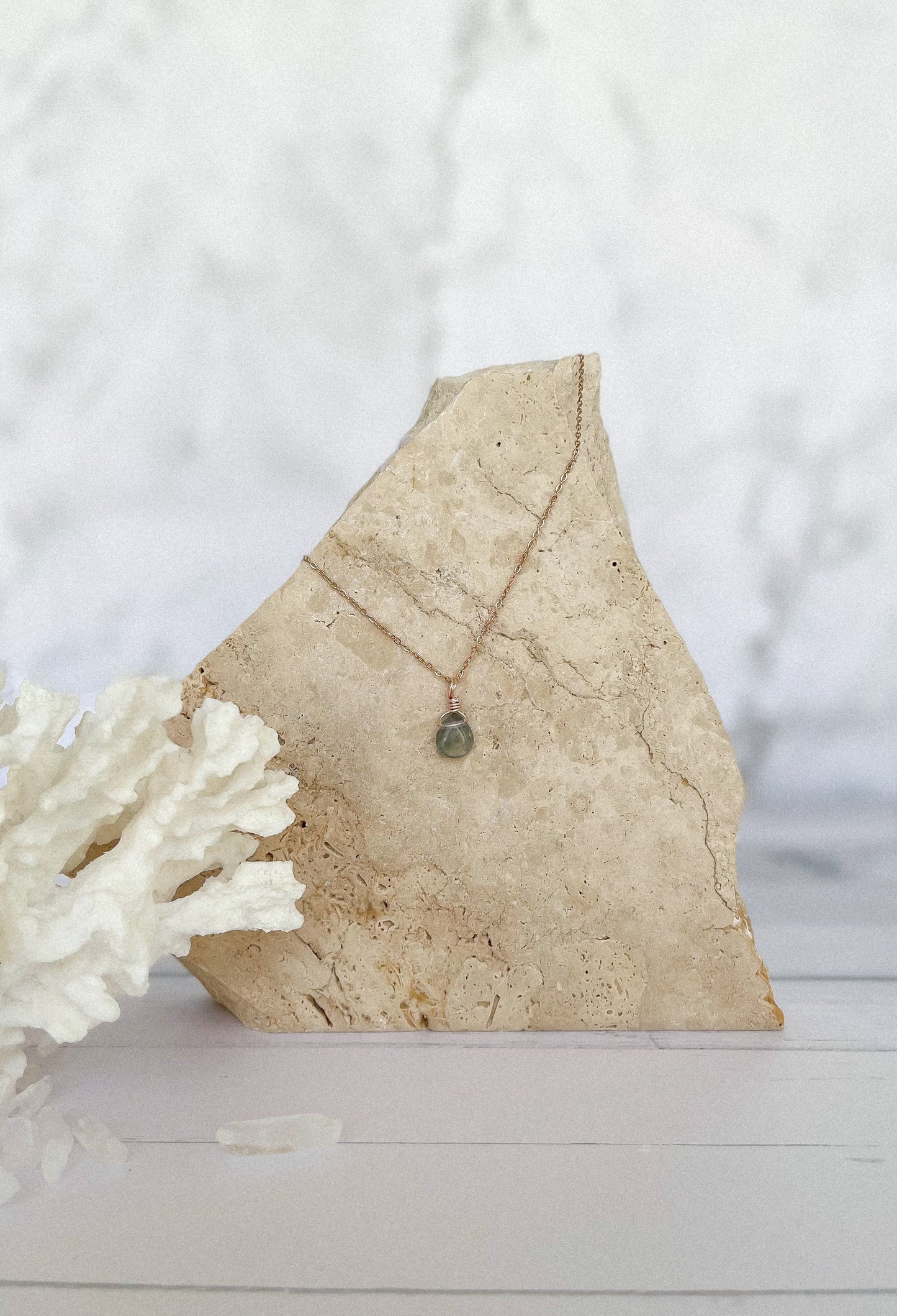 Fluorite Droplet Necklace