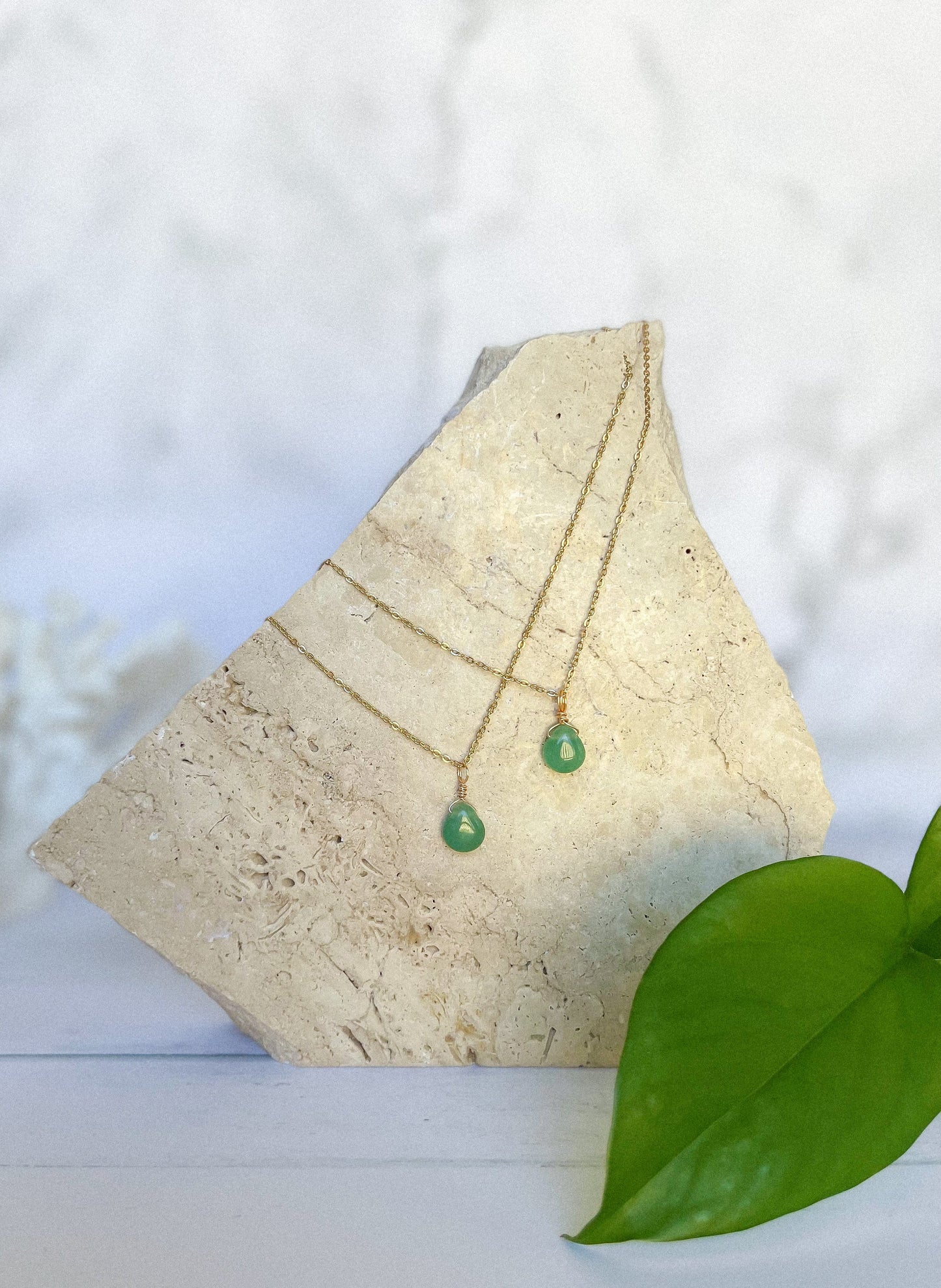Green Aventurine Crystal Necklace