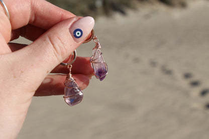 Crystal Wrapped Huggie Earrings