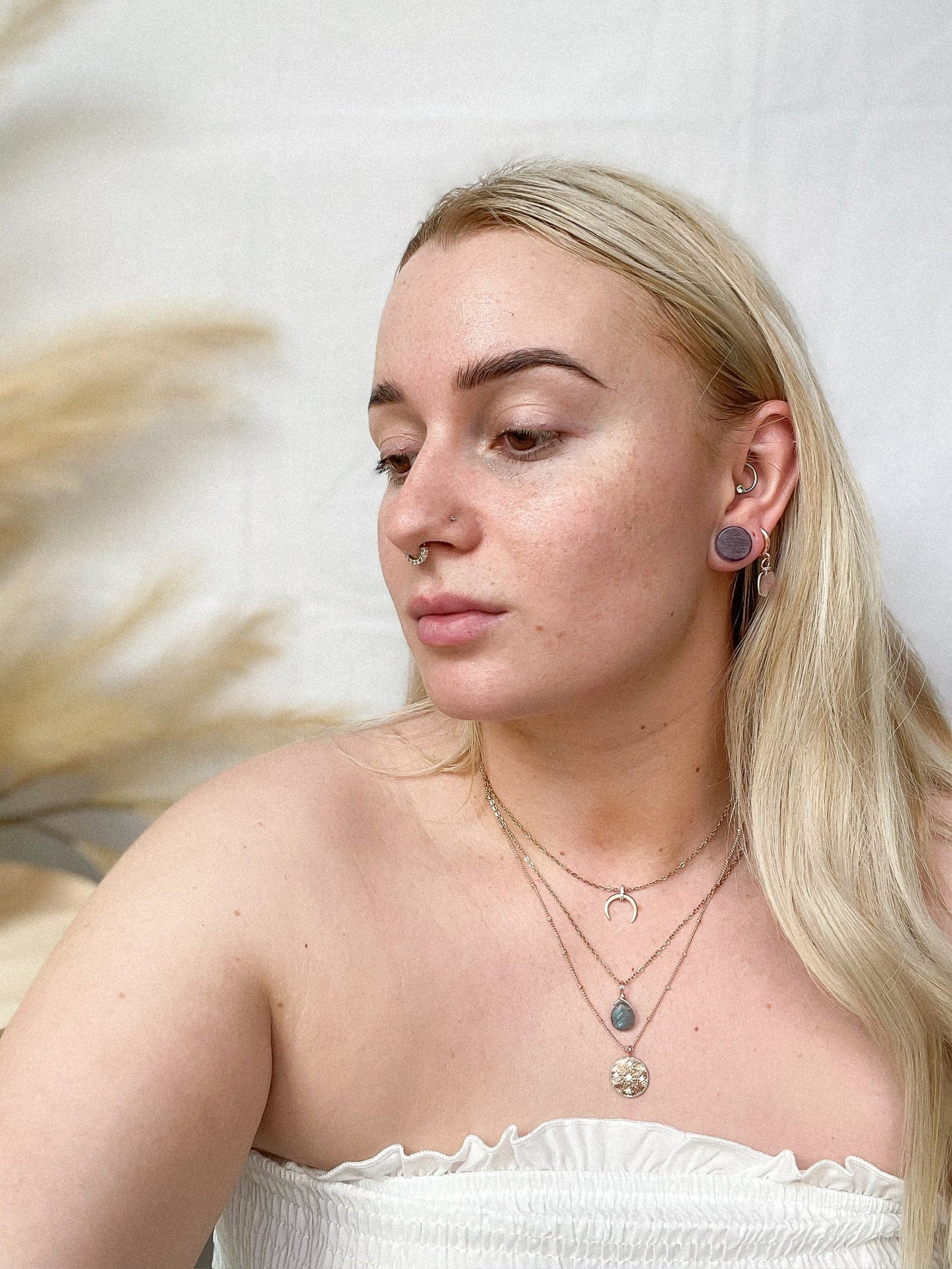 Labradorite Droplet Necklace