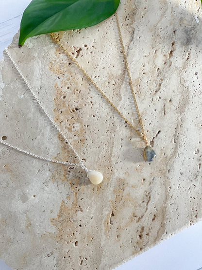 Crazy Agate Droplet Necklace