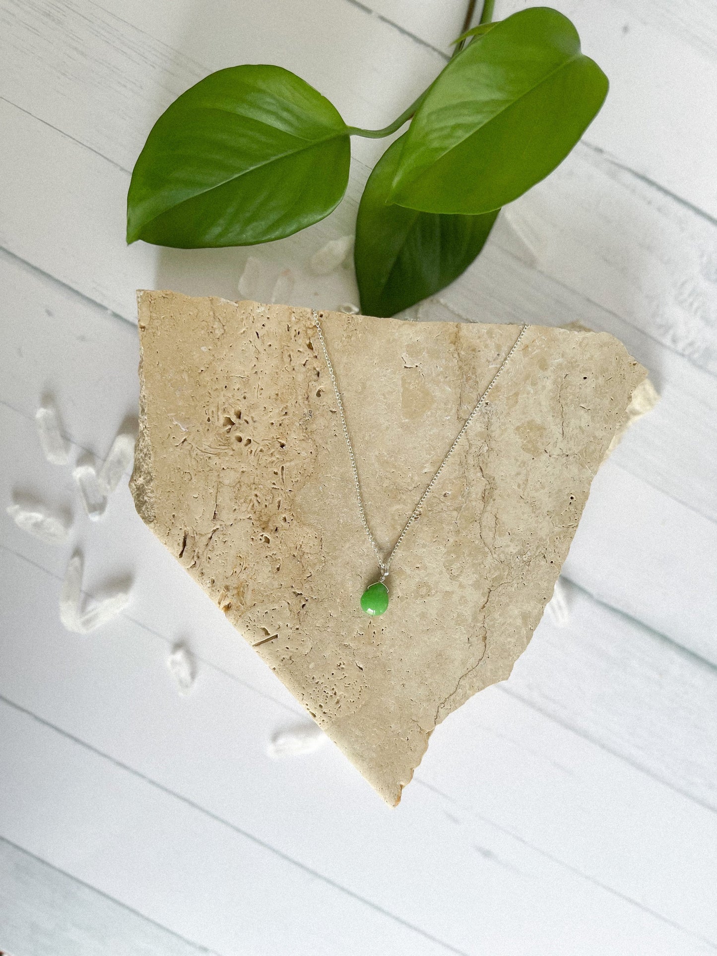 Jade Droplet Necklace
